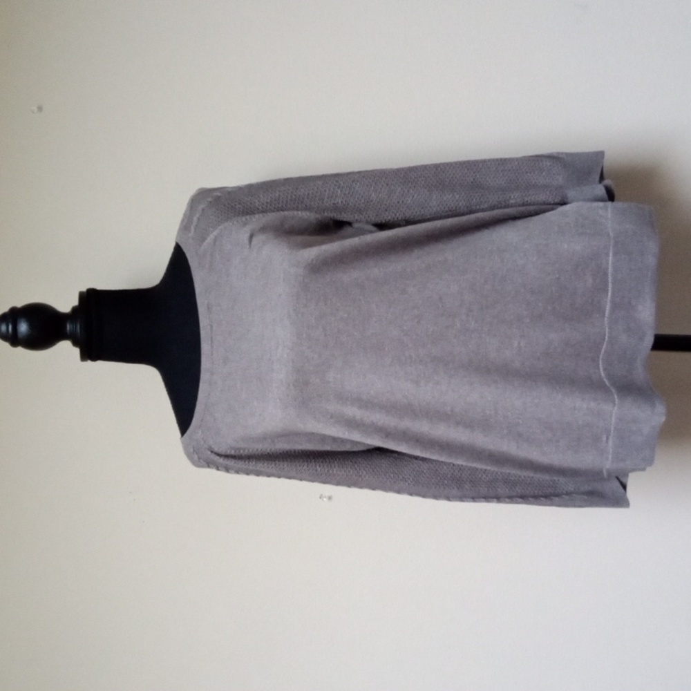 Sonoma Grey Knit Boat Neck Long Sleeve Sweater Women's Medium